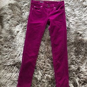 Kut Raspberry / Wine Diana Skinny Cords